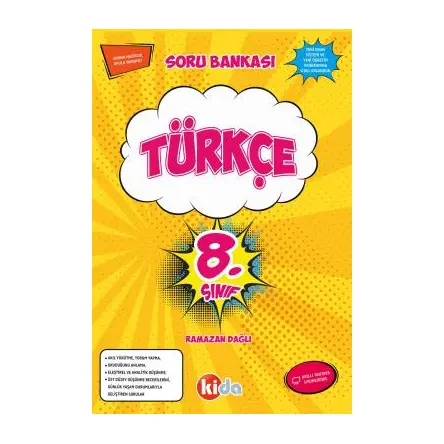 Kida 8.Sınıf Türkçe Soru Bankası (Yeni Müfredat)