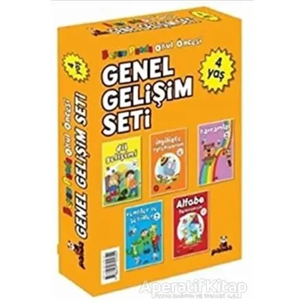 Okul Öncesi 4 Yaş Genel Gelişim Seti (5 Kitap) - Afife Çoruk - Beyaz Panda Yayınları