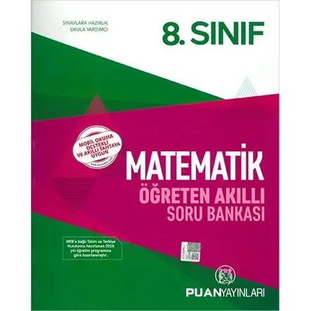 Puan 8.Sınıf Matematik Öğreten Akıllı Soru Bankası