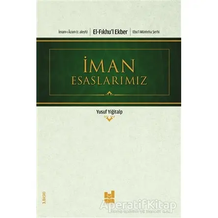 İman Esaslarımız - Yusuf Yiğitalp - Mgv Yayınları