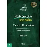 İmtiyaz Ceza Hukuku Genel Hükümler Hakimlik Ders Notları - Metin Kaya - Temsil Kitap