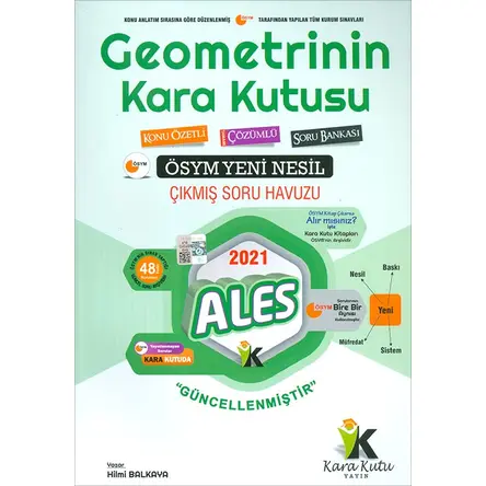 İnformal 2021 ALES Geometrinin Kara Kutusu Tamamı Çözümlü Soru Bankası