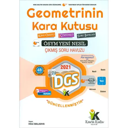 İnformal 2021 DGS Geometrinin Kara Kutusu Tamamı Çözümlü Soru Bankası