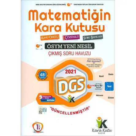 İnformal 2021 DGS Matematiğin Kara Kutusu Konu Özetli Tamamı Çözümlü Soru Bankası 1. Cilt