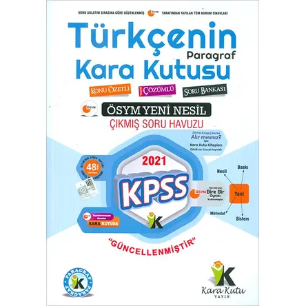 İnformal 2021 KPSS Türkçenin Kara Kutusu Paragraf Konu Özetli Soru Bankası 2. Cilt