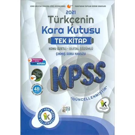 İnformal 2021 KPSS Türkçenin Kara Kutusu Tek Kitap Konu Özetli Çıkmış Soru Bankası