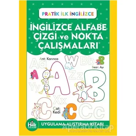 İngilizce Alfabe Çizgi ve Nokta Çalışmaları - Ferhat Çınar - Halk Kitabevi