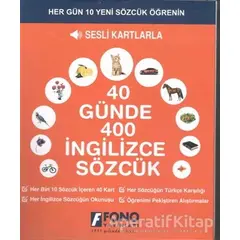 40 Günde 400 İngilizce Sözcük - Sesli Kartlarla - Kolektif - Fono Yayınları