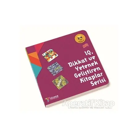 IQ Dikkat ve Yetenek Geliştiren Kitaplar Serisi 3-4 Yaş Level 2 (3 Kitap Takım)