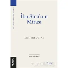 İbn Sina’nın Mirası - Dimitri Gutas - Klasik Yayınları
