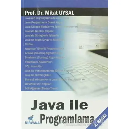 Java İle Programlama - Mithat Uysal - Nirvana Yayınları
