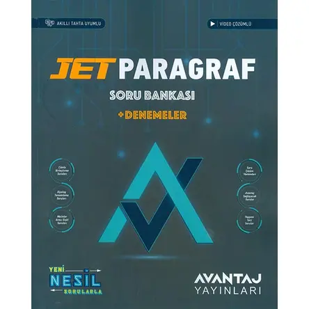 Jet Paragraf Soru Bankası Denemeler Avantaj Yayınları