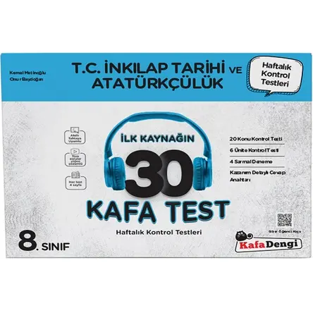 Kafadengi 8. Sınıf T.C İnkılap Tarihi ve Atatürkçülük İlk Kaynağın 30 Kafa Test