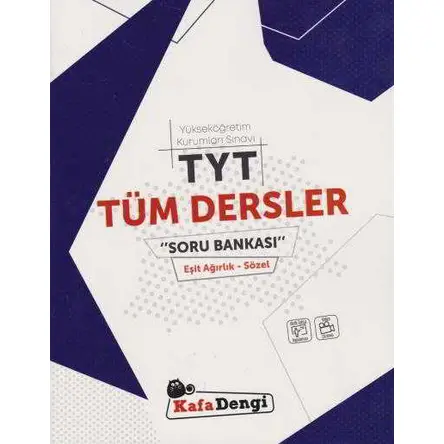 Kafadengi TYT Tüm Dersler Eşit Ağırlık Sözel Soru Bankası