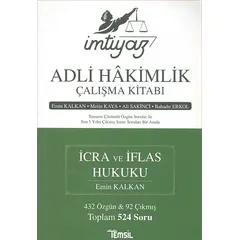 İmtiyaz Adli Hakimlik Çalışma Kitabı - İcra ve İflas Hukuku - Bahadır Erkol - Temsil Kitap