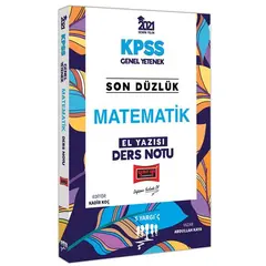 Yargı 2021 KPSS Son Düzlük Matematik El Yazısı Ders Notu