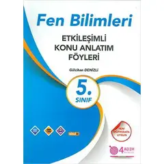 5. Sınıf Fen Bilimleri Etkileşimli Konu Anlatım Föyleri - Gülcihan Denizli - 4 Adım Yayınları