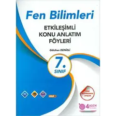 7. Sınıf Fen Bilimleri Etkileşimli Konu Anlatım Föyleri - Gülcihan Denizli - 4 Adım Yayınları