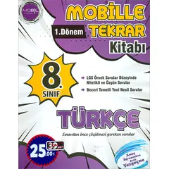 8.Sınıf 1.Dönem Türkçe Tekrar Kitabı (Kampanyalı) Mobil Yayıncılık