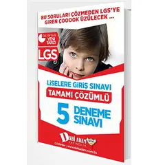 Dahi Adam LGS Çözümlü 5 Deneme Sınavı