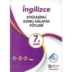 7. Sınıf İngilizce Etkileşimli Konu Anlatım Föyleri - Özlem Özay - 4 Adım Yayınları