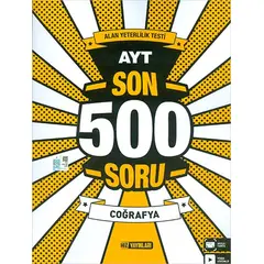 AYT Coğrafya Son 500 Soru Hız Yayınları (Kampanyalı)