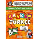 Kankam 8. Sınıf Türkçe Tamamı Çözümlü Soru Bankası - Mine Üstünel - Akademi Çocuk