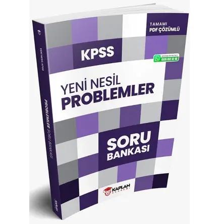 Kaplan Akademi 2021 KPSS Problemler Yeni Nesil Soru Bankası PDF Çözümlü