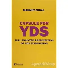 Capsule For YDS - Mahmut Erdal - Karahan Kitabevi