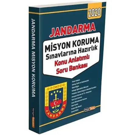 Kariyer Meslek 2020 Jandarma Misyon Koruma Konu Anlatımlı Soru Bankası