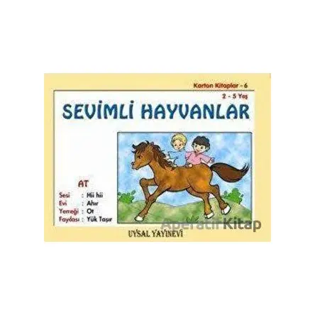 Karton Kitaplar 6 Sevimli Hayvanlar - Mürşide Uysal - Uysal Yayınevi