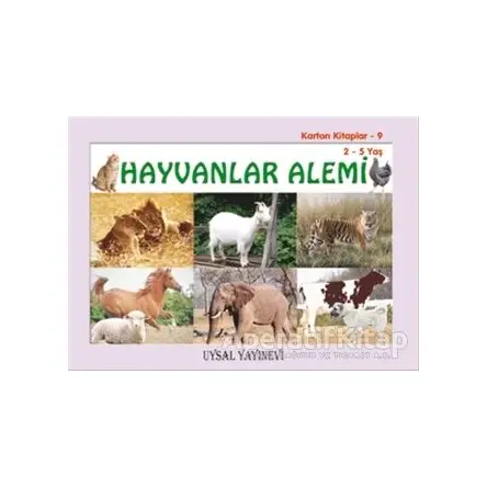 Karton Kitaplar 9 - Hayvanlar Alemi - Mürşide Uysal - Uysal Yayınevi