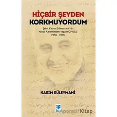 Hiçbir Şeyden Korkmuyordum - Kasım Süleymani - Feta Yayıncılık