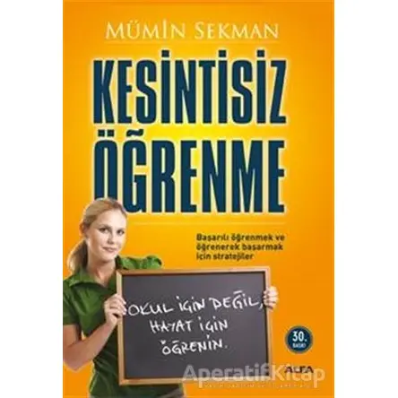 Kesintisiz Öğrenme - Mümin Sekman - Alfa Yayınları