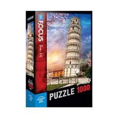 Pisa Leaning Tower Pisa Kulesi 1000 Parça Puzzle Blue Focus Games