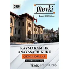 Mevki Kaymakamlık Anayasa Hukuku Çıkmış Sorular 2020 - Recep Özceylan - Temsil Kitap