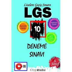 Kitap Vadisi 8. Sınıf LGS 10 Deneme Sınavı