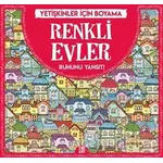 Renkli Evler - Yetişkinler İçin Boyama - Gizem Ulaş - Dokuz Yayınları