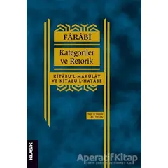 Kategoriler ve Retorik - Farabi - Klasik Yayınları