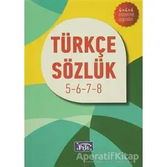 İlköğretim Türkçe Sözlük 5-6-7-8 - Komisyon - Parıltı Yayınları