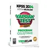 Yediiklim 2024 KPSS Eğitim Bilimleri Program Geliştirme Çek Kopart Yaprak Test