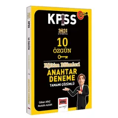 Yargı Yayınları 2024 KPSS Eğitim Bilimleri Anahtar Serisi Tamamı Çözümlü 10 Özgün Deneme