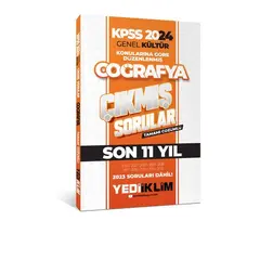 Yediiklim 2024 KPSS Genel Kültür Lisans Coğrafya Konularına Göre Tamamı Çözümlü Çıkmış Sorular