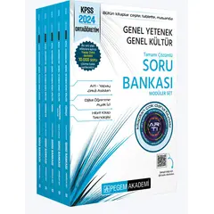 2024 KPSS Lise Ortaöğretim Soru Bankası Çözümlü Modüler Set - Kolektif - Pegem Akademi Yayıncılık