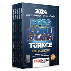 Yediiklim 2024 KPSS Genel Yetenek Genel Kültür Konu Anlatımlı Modüler Set