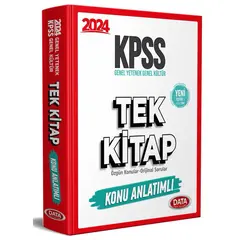 Data Yayınları 2024 KPSS Genel Yetenek Genel Kültür Tek Kitap Konu Anlatımlı