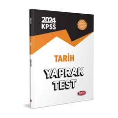 2024 KPSS Tarih Yaprak Test Data Yayınları