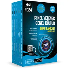 Pegem 2024 KPSS Genel Yetenek Genel Kültür Çözümlü Soru Bankası Seti