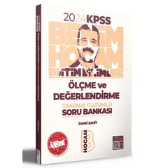 Benim Hocam 2024 KPSS Eğitim Bilimleri Ölçme ve Değerlendirme Tamamı Çözümlü Soru Bankası