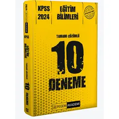 Pegem 2024 KPSS Eğitim Bilimleri Tamamı Çözümlü 10 Deneme